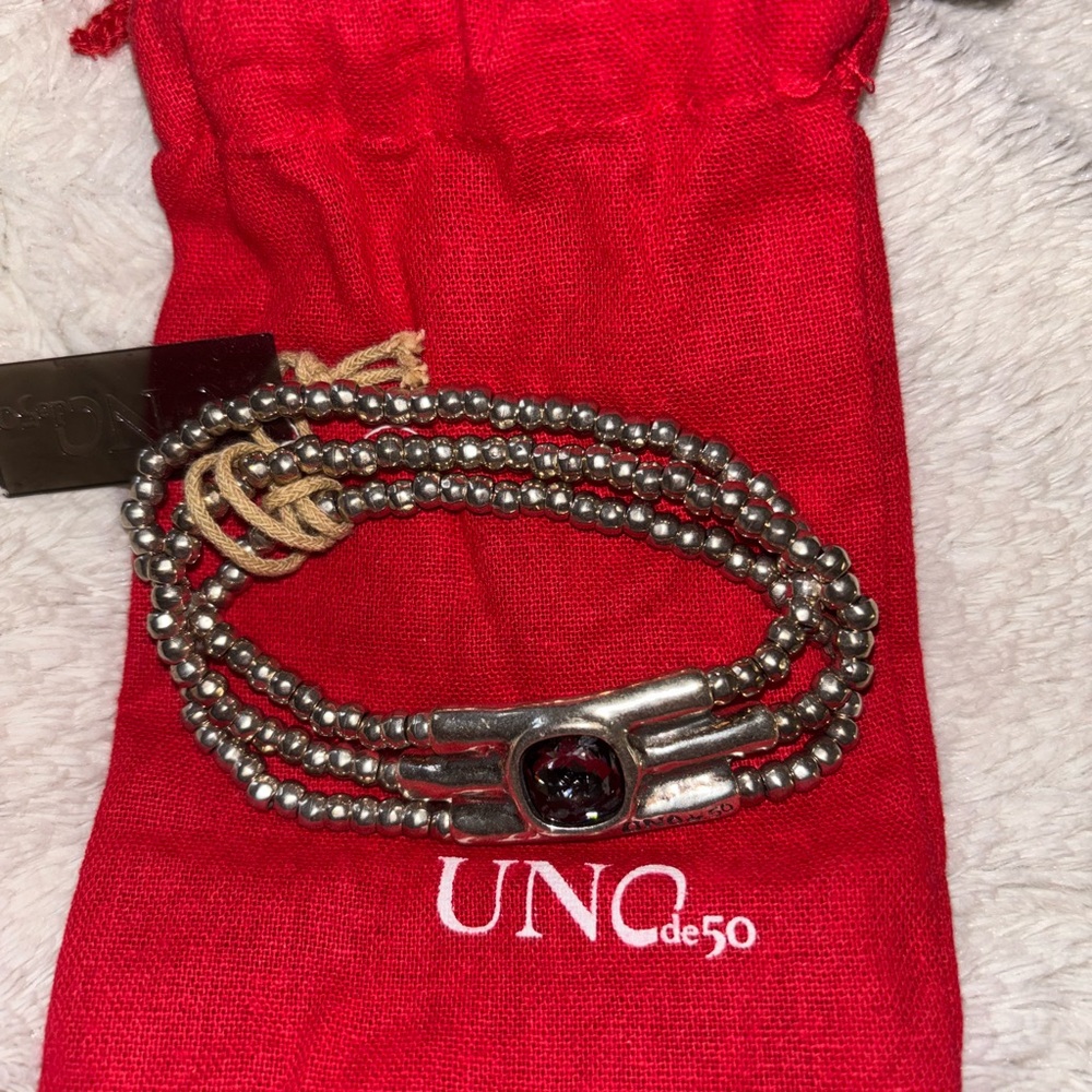 Silver Beaded Bracelet